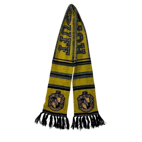 Wizarding World Of Harry Potter Hufflepuff Long Scarf fringe Harry Potter Long - Picture 1 of 11